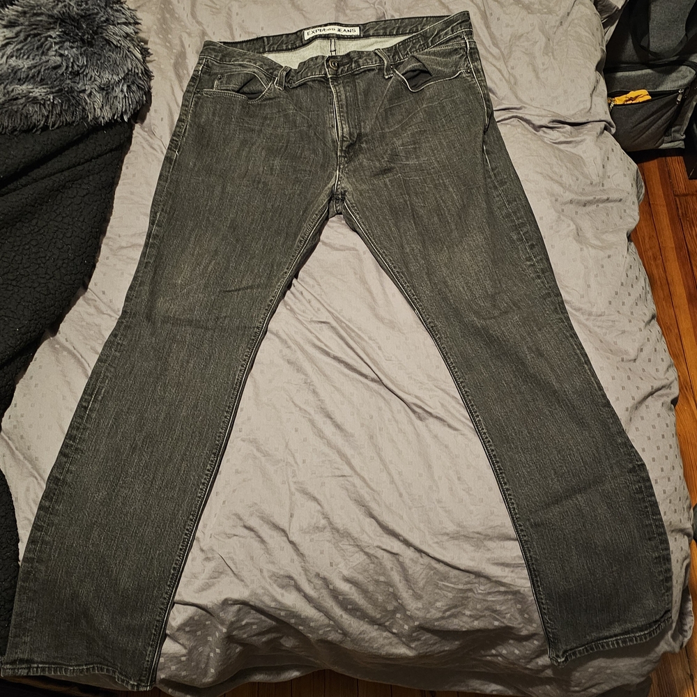 Express Black Straight Jeans Classic Style
